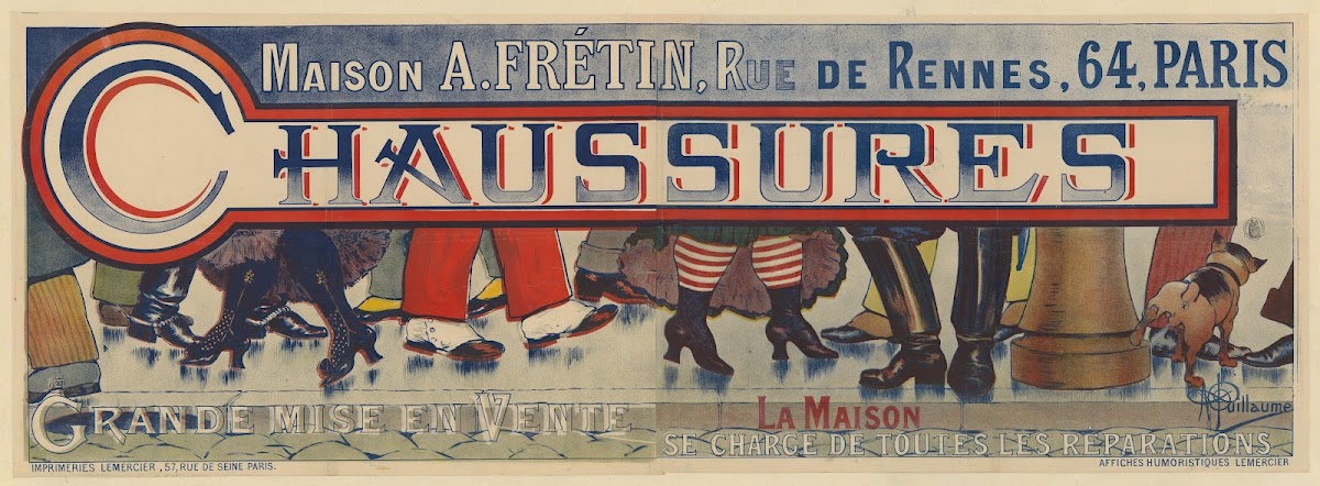 Maison A Fretin rue de Rennes 64 Paris Chaussures Grande mise en vente 1895
