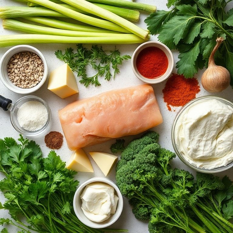 Ingredients for Garlic Butter Braised Celery Recipe – Easy Homemade Side Dish