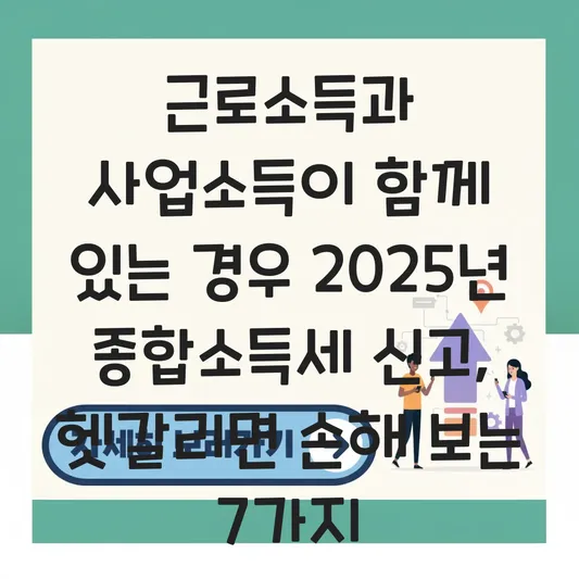 근로소득과 사업소득이 함께 있는 경우 연말정산 기간과 5월 종합소득세 신고 차이점 대표 이미지