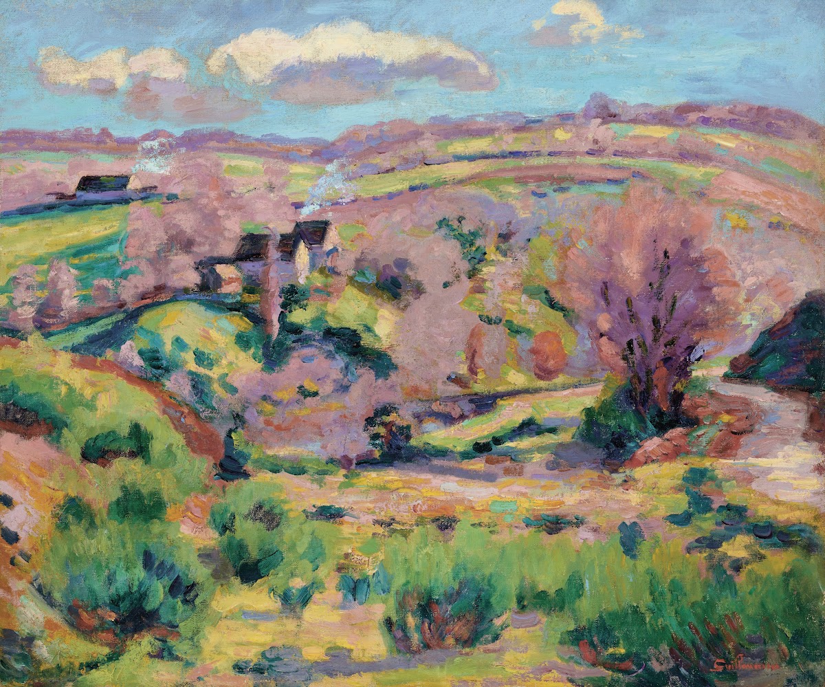 Paysage de la Creuse au printemps circa 1908