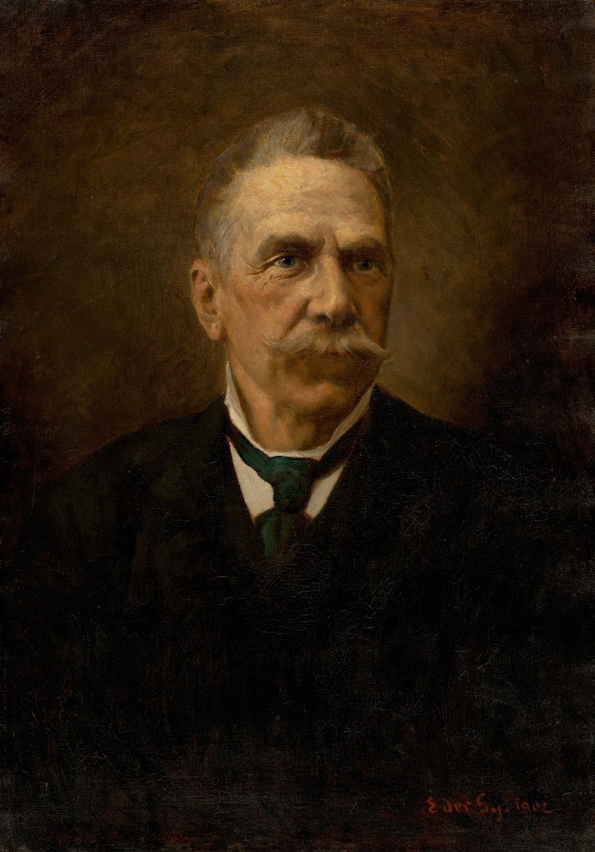 Podobizeň muža s fúzami 1902