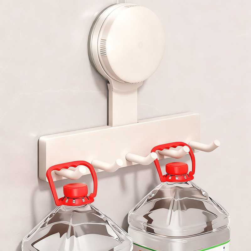 Suction cup kitchen hooks with 3 or 5 hooks