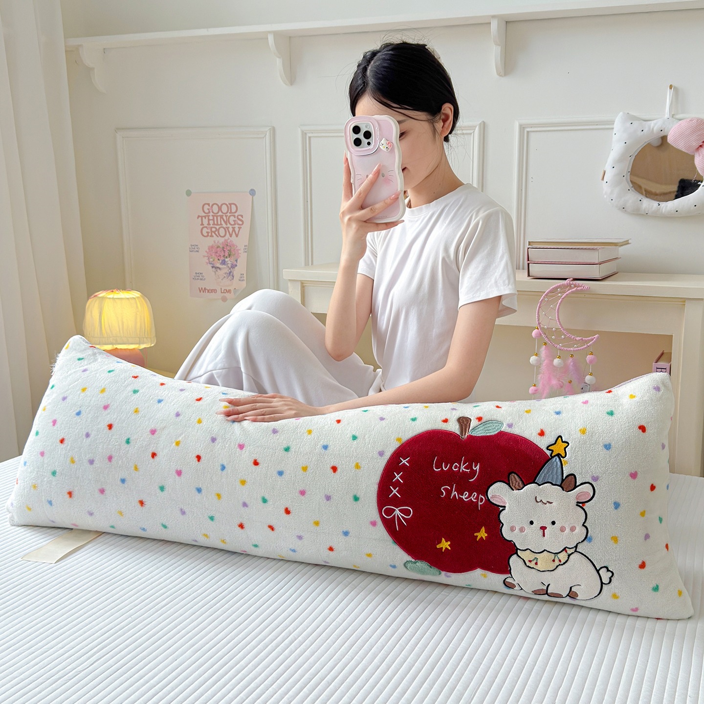 Cartoon Side Sleeper Pillow, Microfiber, Removable