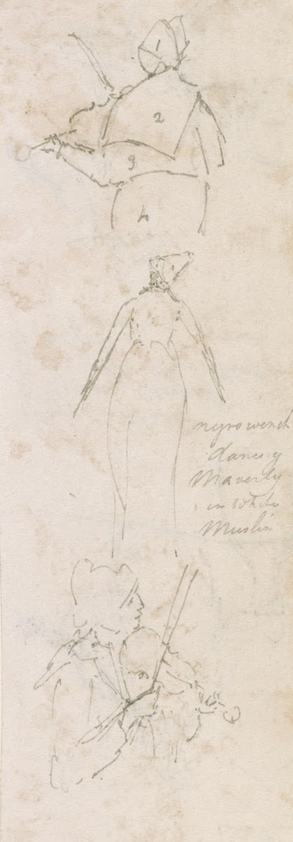 Negro Wench Dancing Maverly In White Muslin 1808 1816