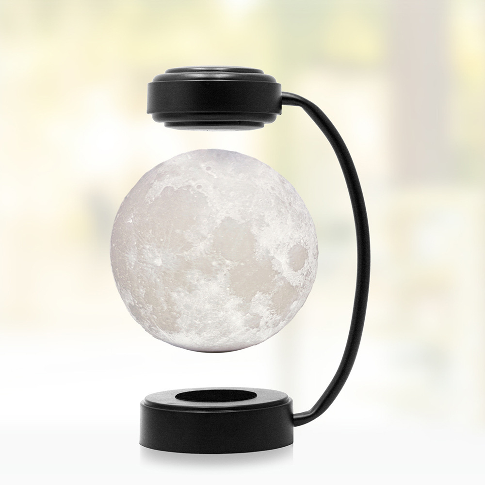Magnetic levitation lamp with moon design