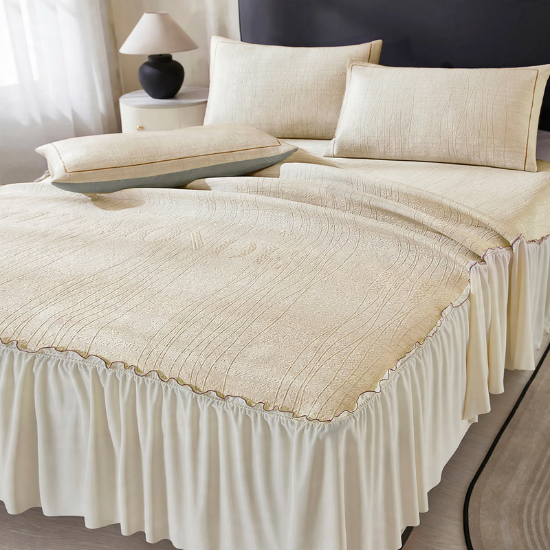 Ice Crystal Bedding with Bed Skirt, 3-piece