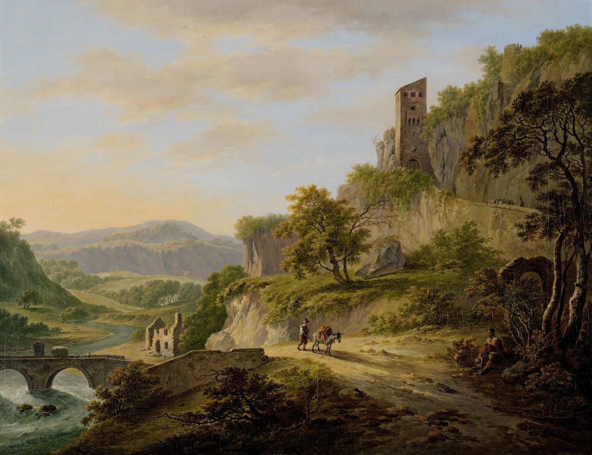 Gezicht op Civita Castellana 1792   1809