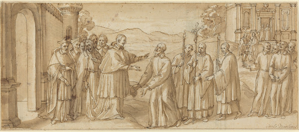 The Meeting of San Carlo Borromeo and San Filippo Neri c 1600