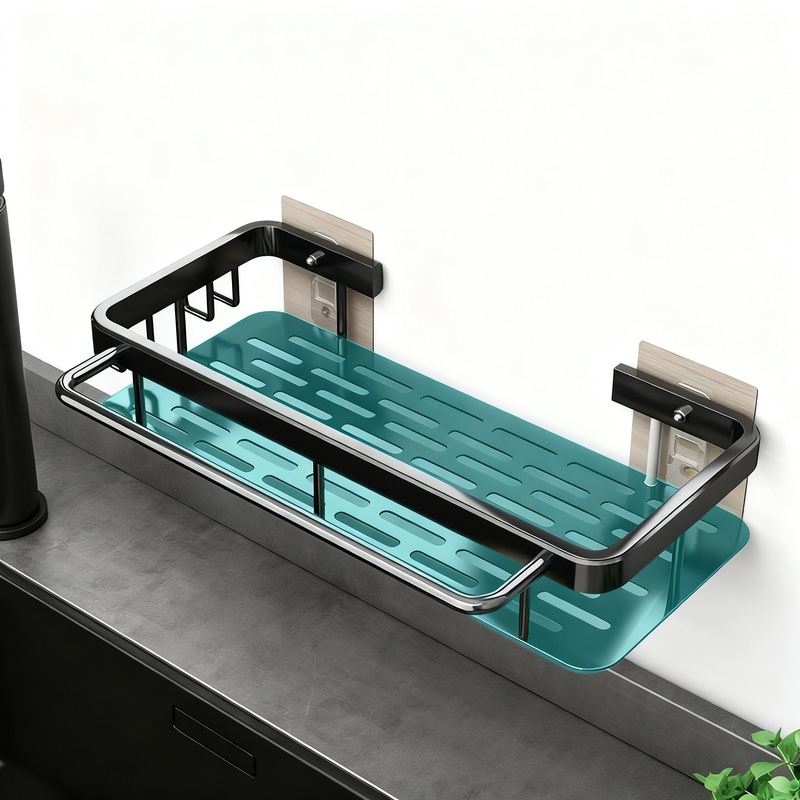 Dish towel holder for the kitchen without drilling