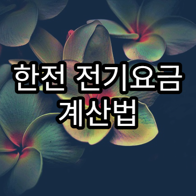 한전 전기요금 계산법 완전 정리