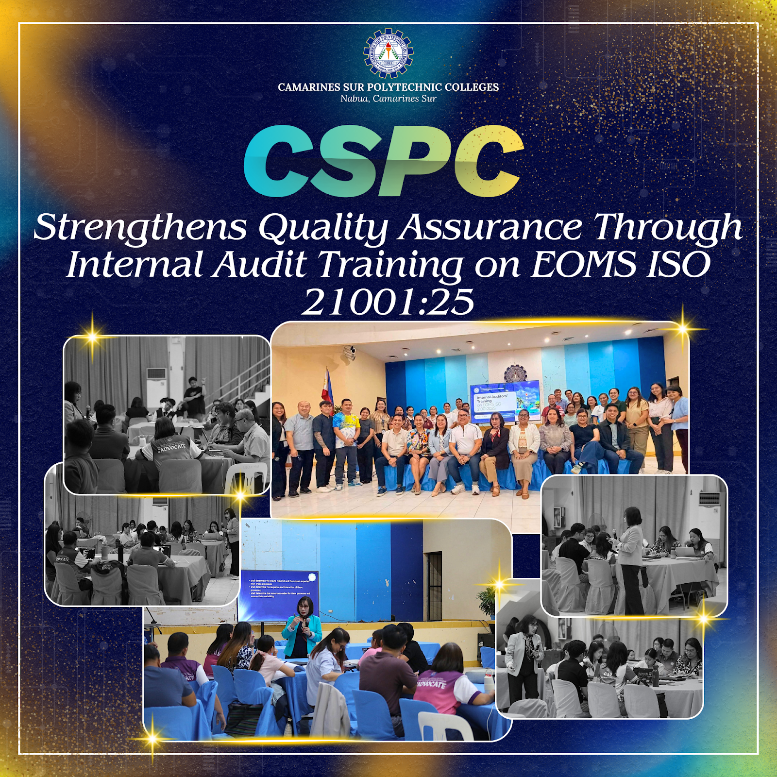 CSPC Strengthens Quality Assurance Through Internal Audit Training on EOMS ISO 21001:2025