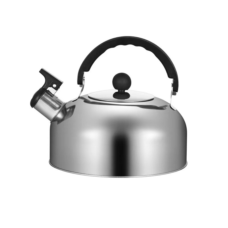 Edelstahl-Wasserkessel mit Pfeife, 3–4 L