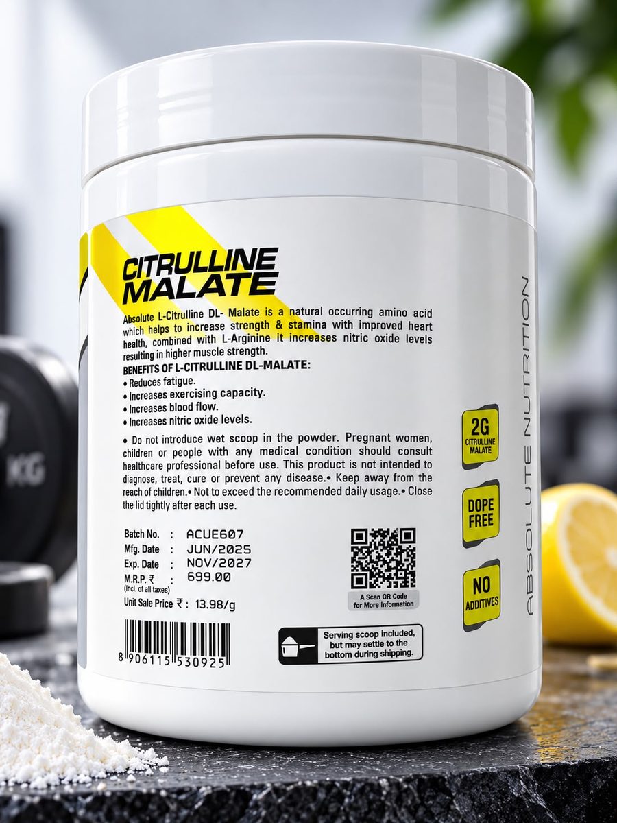 Absolute Nutrition Citrulline Malate 100gm — Unflavoured, 100g