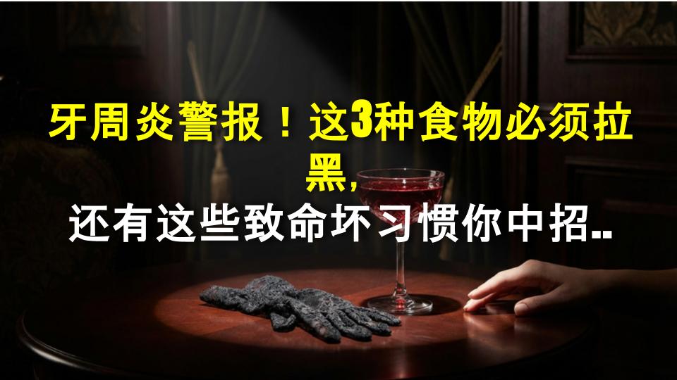 牙周炎警报！这3种食物必须拉黑，还有这些致命坏习惯你中招了吗？