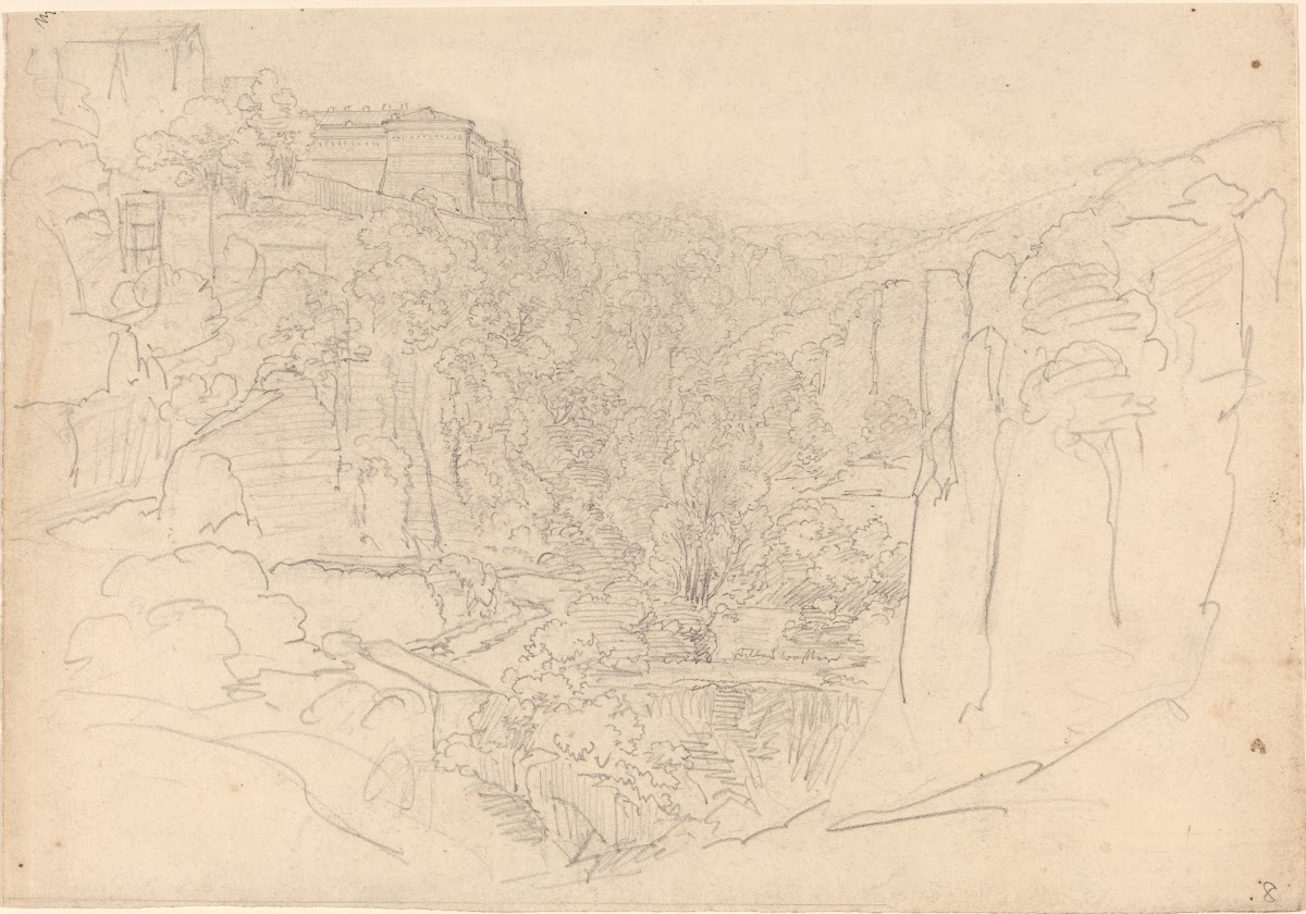 Fortified Castle Above a Narrow Valley