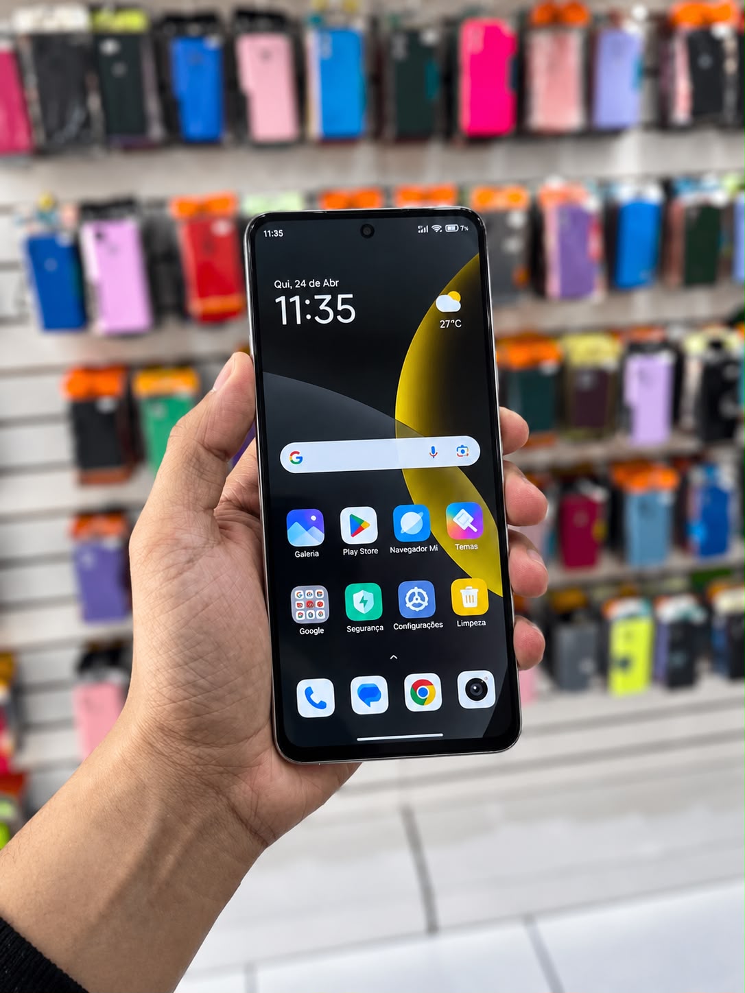 POCO M7 Pro 5G 256GB Titânio branco