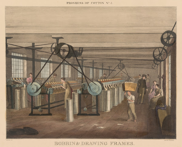 Progress of Cotton 5  Bobbin  drawing frames 1840