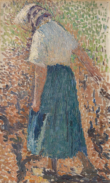 Jeune femme dans les vignes