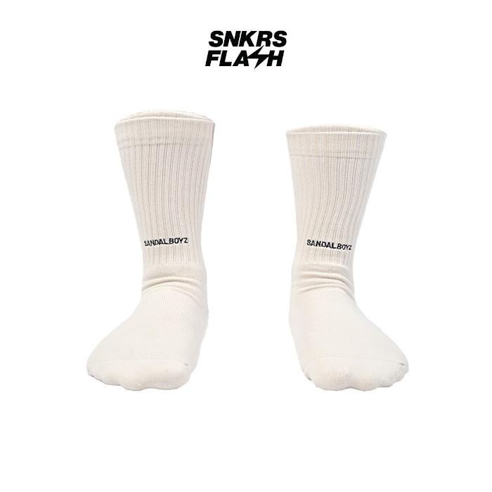 SANDALBOYZ SOCKS MINI LOGO BONE - PCSOCKBO - Size NO SIZE
