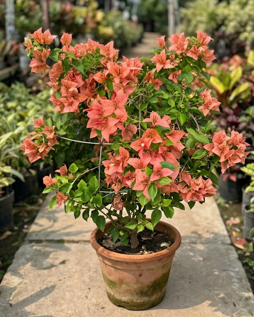 Imported Brezza Peach Bougainvillea Plant