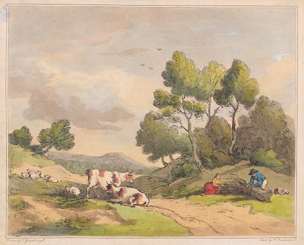 Woodgatherers in a landscape