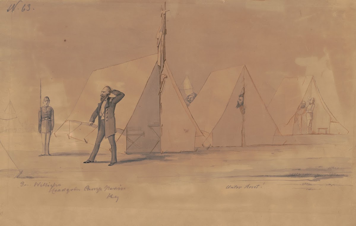General August Willichs headquarters Camp Nevin Kentucky 1862