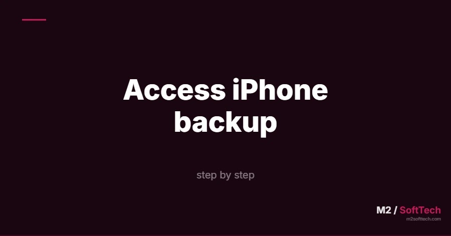 How to Access an iPhone Backup: A Developer's Guide
