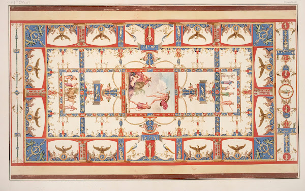 Vestigia delle Terme di Tito Vault ornamentation in gallery 14 1776