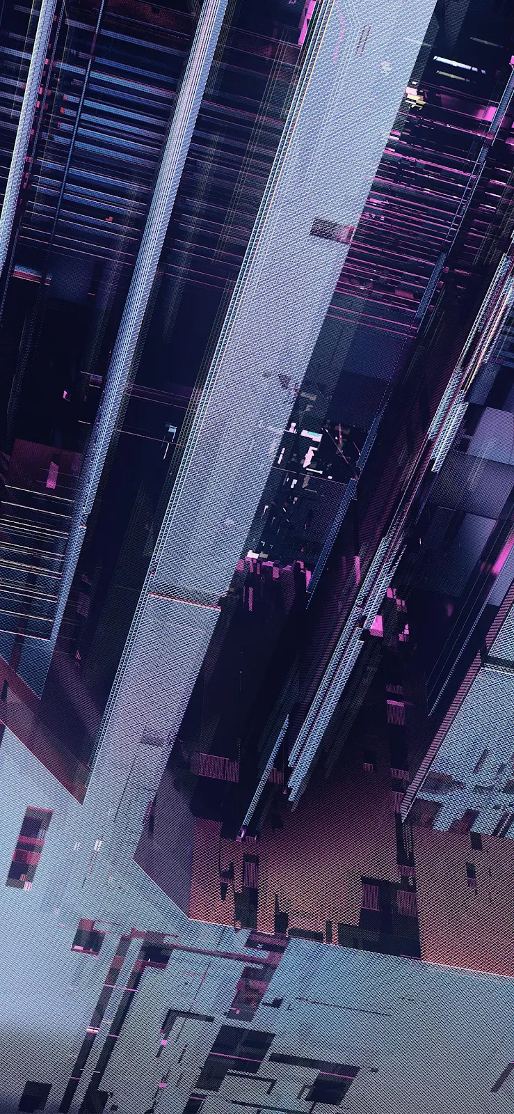 Abstract Digital Glitch Texture - Digital Glitch Art Full HD iPhone Wallpaper (1174x2543)