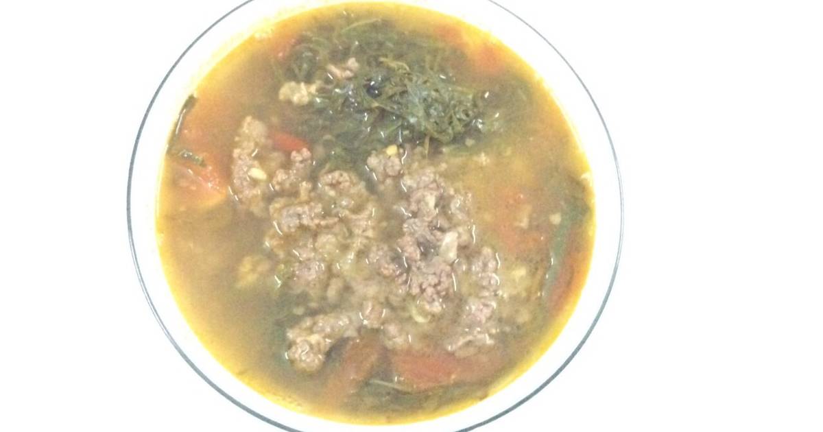 Canh lá lốt thịt bò