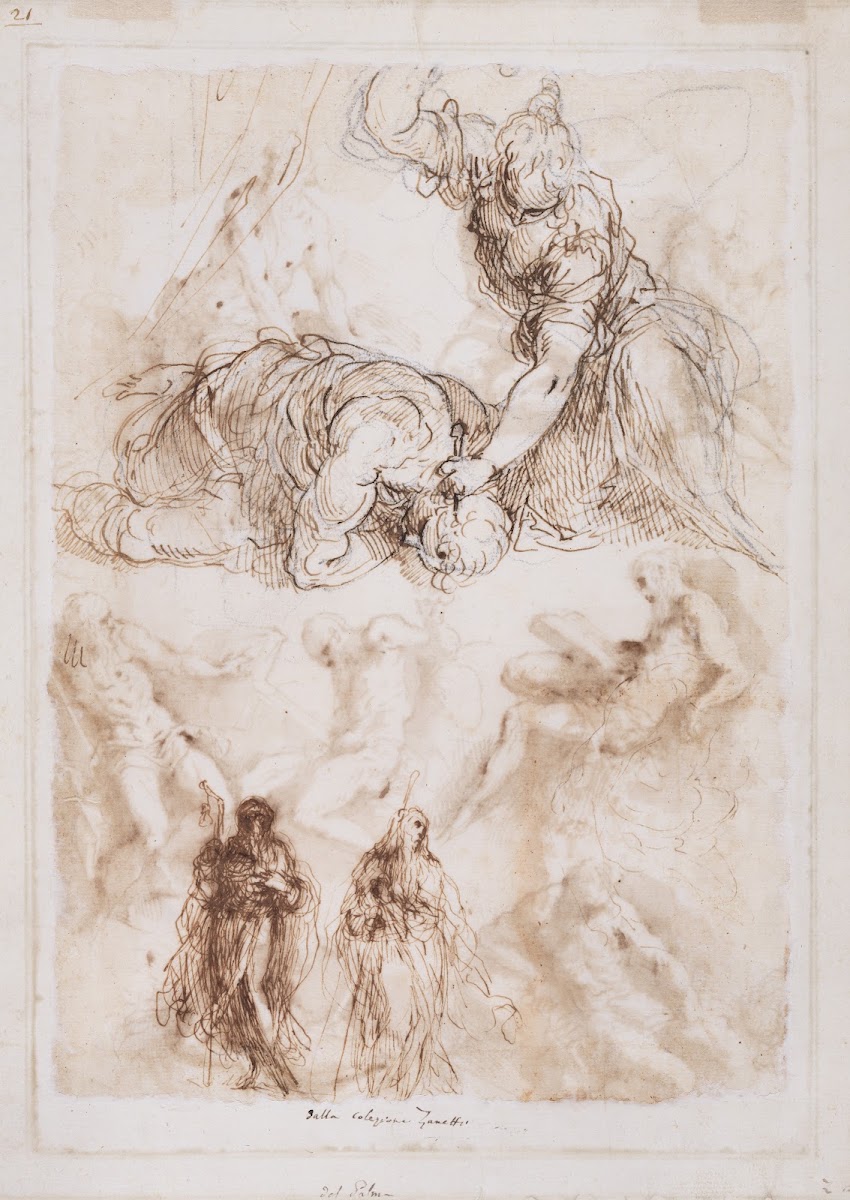 Studies of Jael and Sisera and Other Figures circa 1590 1600