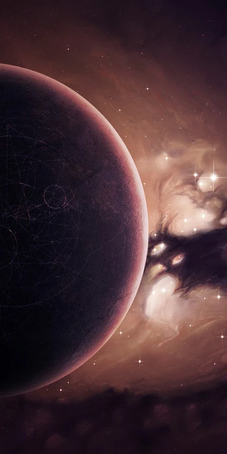 Digital Art, Space, Universe, Spaceship, Planet Full HD Phone Wallpaper