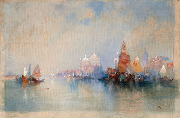 The Lagoon Looking toward Santa Maria della Salute 1894