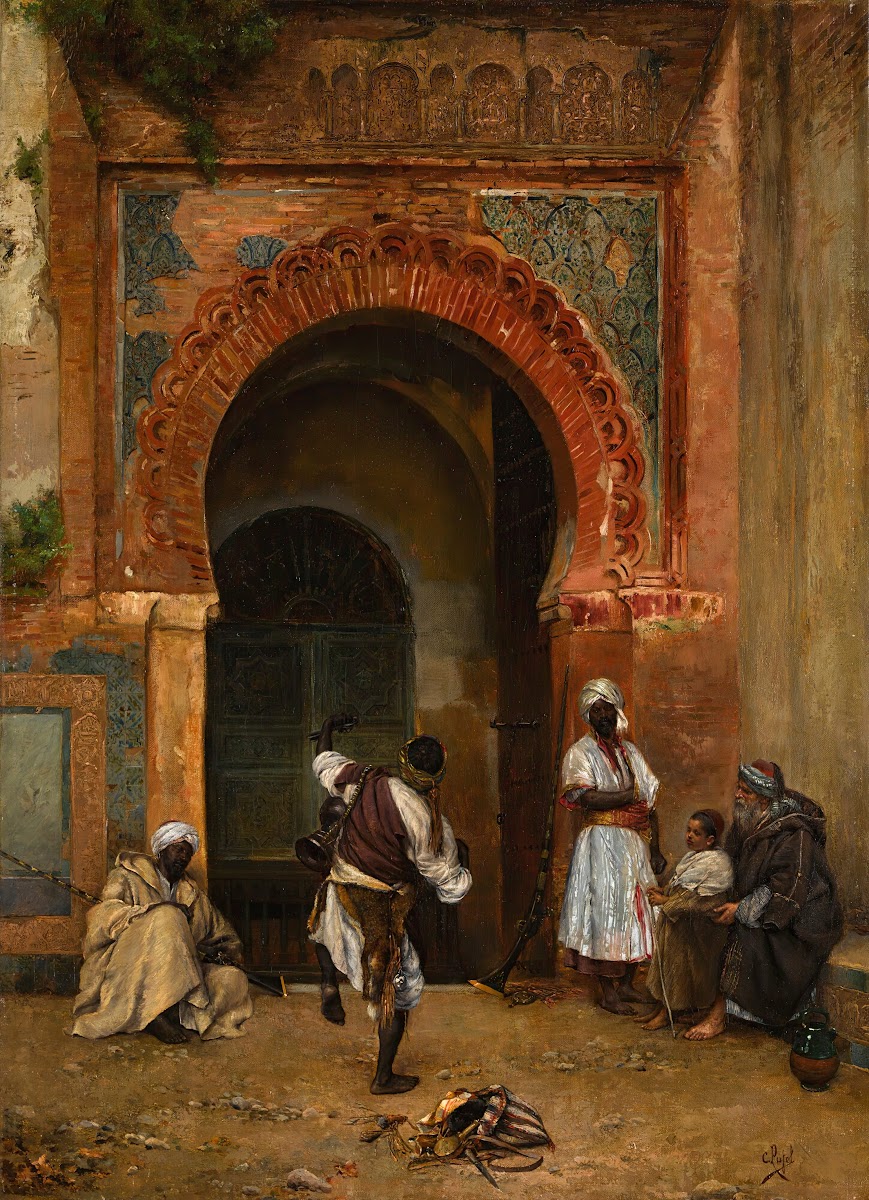 Gnaoua festival before the medina gate tangier