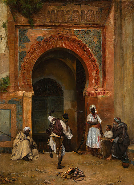 Gnaoua festival before the medina gate tangier