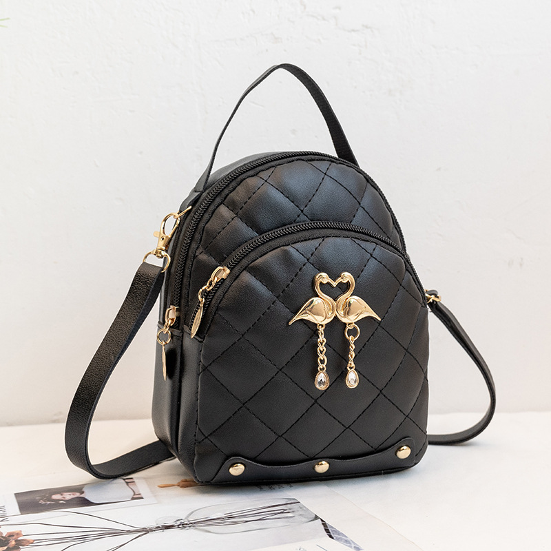 Embroidered PU Material Backpack
