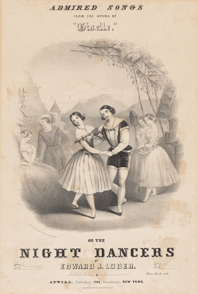 Admired songs from the opera of Giselle or the night dancers by Edward J Loder 1