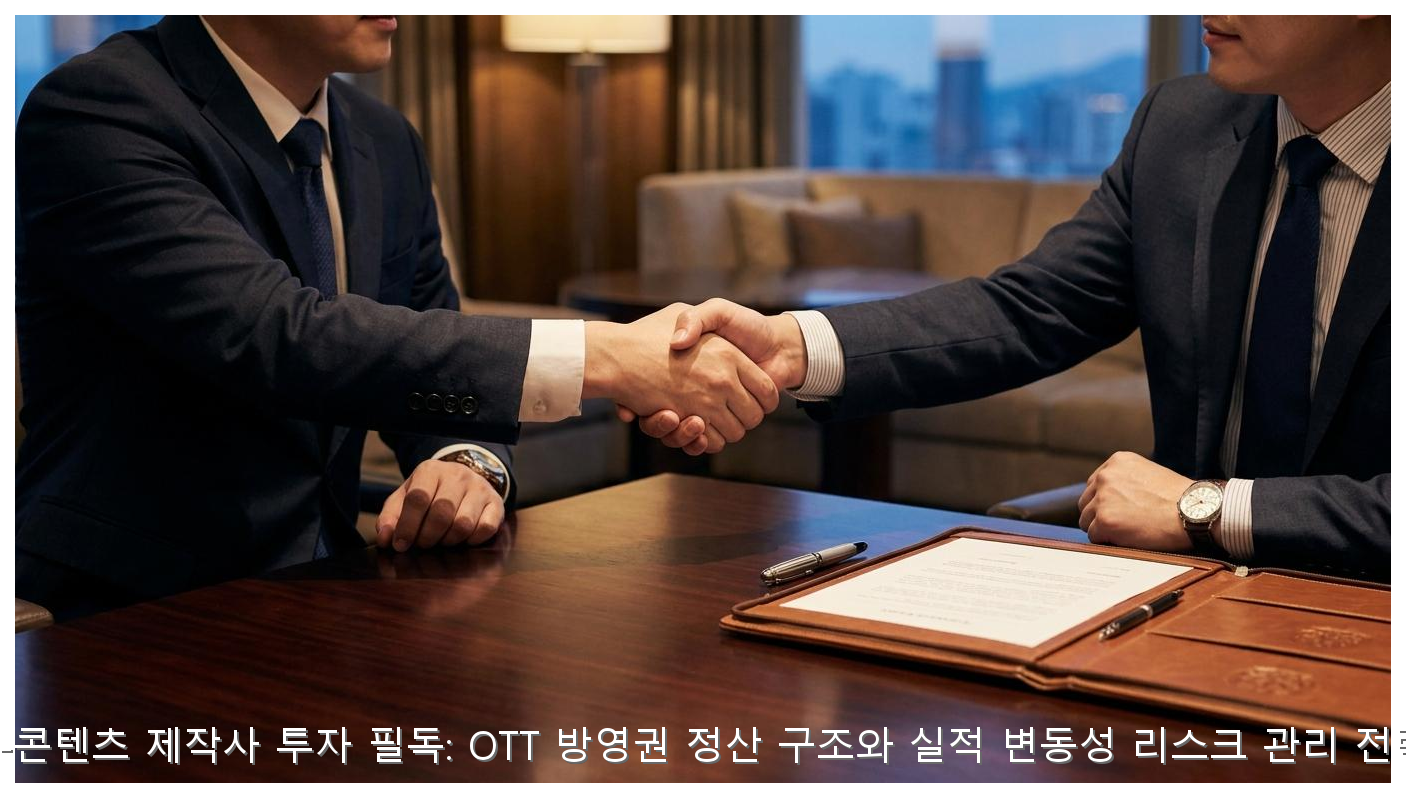 K-콘텐츠 제작사 투자 필독: OTT 방영권 정산 구조와 실적 변동성 리스크 관리 전략 핵심 안내 및 분석 인포그래픽 (4)