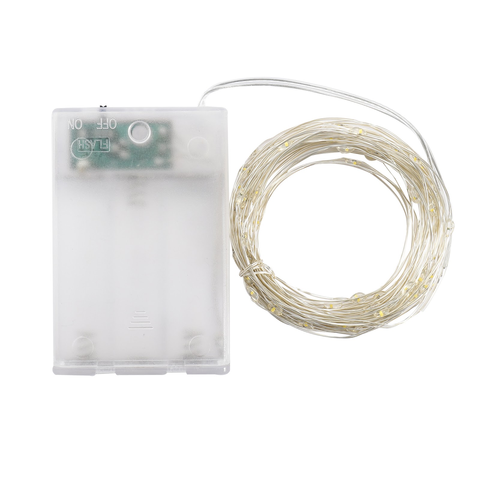 LED-Lichterkette, 10 m, 100 Lichter, USB/Batterie