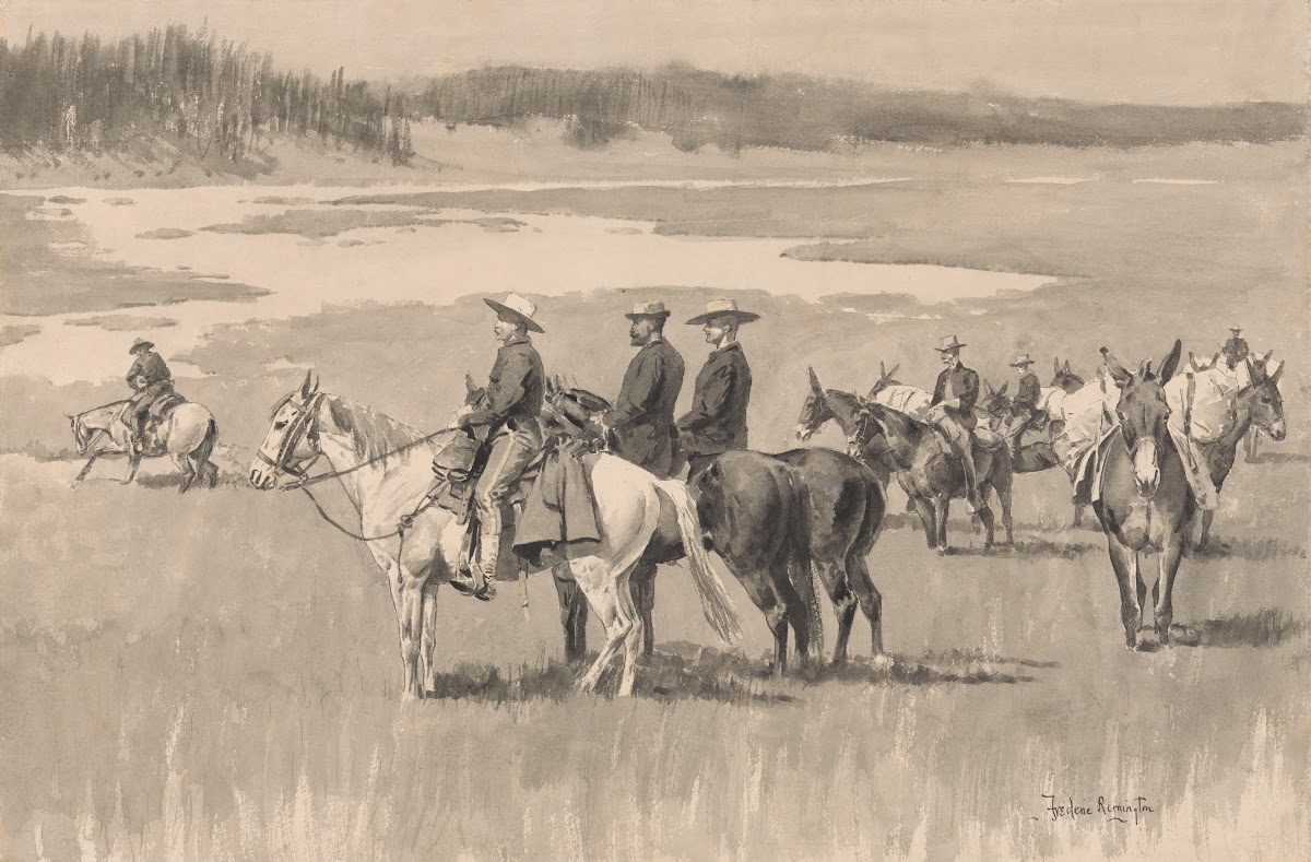 On the Head WatersBurgess Finding a Ford ca 1893