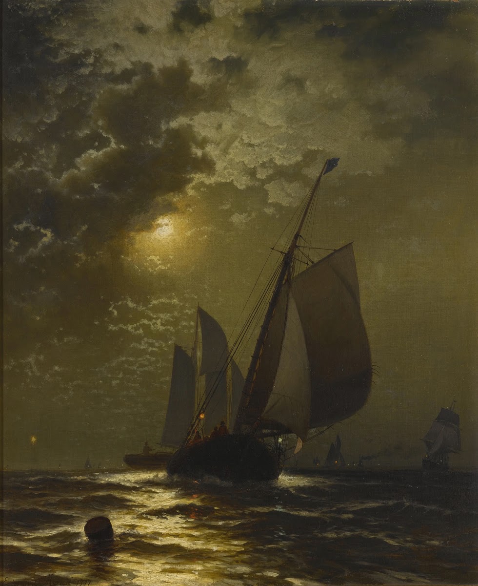 Fishing Boatsin theMoonlight 1877