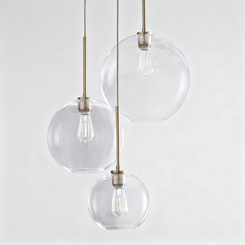 LED-Pendelleuchte im Industriestil, höhenverstellbar