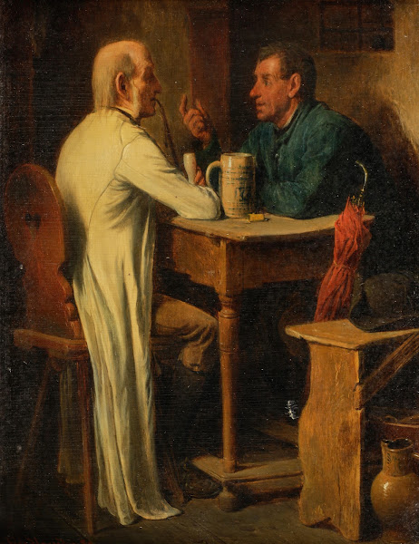 Plausch im Wirtshaus 1880