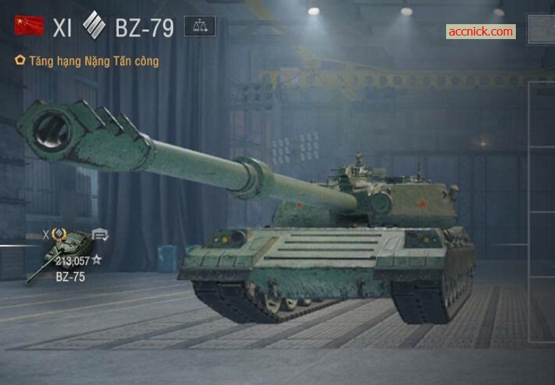 Bán acc World of Tanks PC có sẵn 2 tank cấp 11 Breaker, BZ-7...