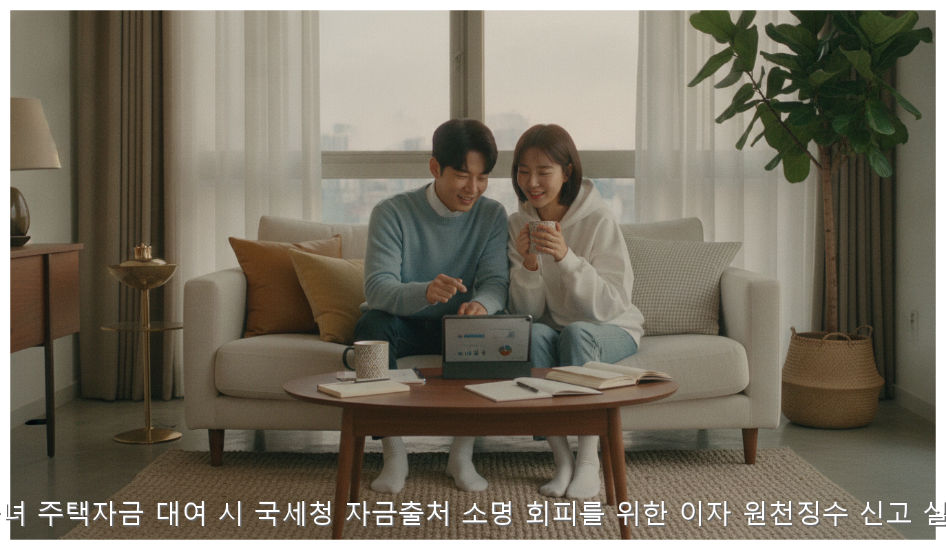 2026년 자녀 주택자금 대여 시 국세청 자금출처 소명 회피를 위한 이자 원천징수 신고 실무 가이드 핵심 안내 및 분석 인포그래픽 (8)