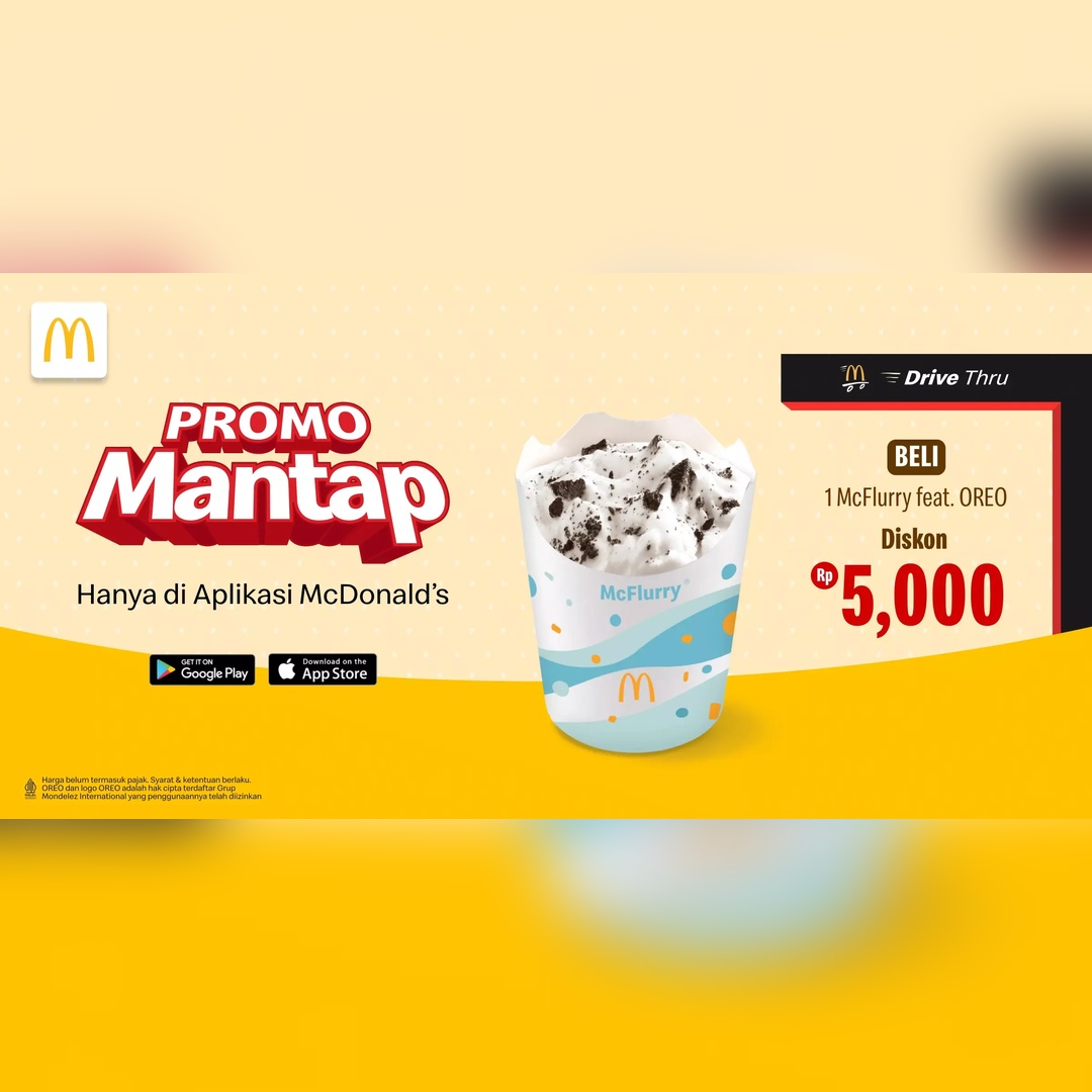 Drive Thru makin seru, McFlurry hemat Rp5.000!