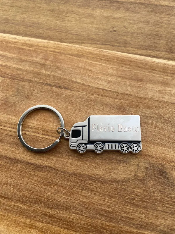 Chaveiro de metal caminhão
