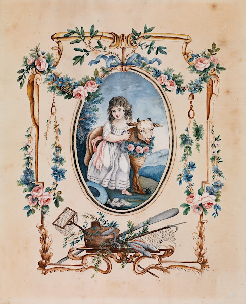 Little Shepherdess with Lamb