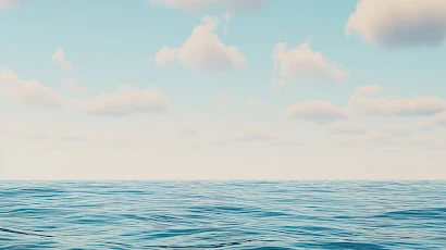 Ocean, Sea, Sky, Clouds 2K iPhone Wallpaper