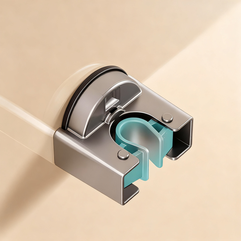 Suction cup holder for broom and mop